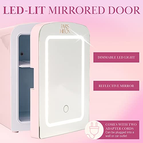 Paris Hilton Mini Refrigerator, Pink - Deborah Elizabeth Beauty